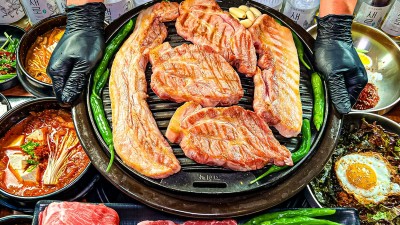 맛있는 초벌 구이 갈비